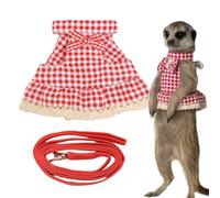 Bunny Harness | Small Animal Walking Dress Strap | Escape-Proof Small Animal Clothes with Leading Rope for Squirrel Ferret Bunny Hamster