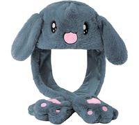 Bunny Hat Moving Ears,pressing Rabbit Hat Cap Paws Will Make Ears Move,funny Novelty Womens Girls