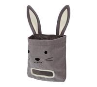 Bunny Hay Bag - Canvas 25x24x1cm | Hangable Hay Feeder Storage Dispenser | Small Pet Bunny Accessory For Hamsters, Chinchillas, Rabbits, Indoor Outdoor Use