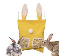 Bunny Hay Feeder Bag - Scratch-Proof Hay Holder Bags for Small Animals, Large Capacity Cage Accessory for Rabbits, Hamsters, Chinchillas, Guinea Pigs, and Easy to, Indoor or Outdoor Use