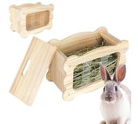 Bunny Hay Feeder Rack | Chew Proof Small Animal Forage Storage Dispenser | Small Animal Hay Feeder Rack | for Hamster Pets Rabbits