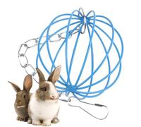 Bunny Hay Holder | Hay Rack Dispenser for Bunny,Metal Rack Chew Toys, Grass Feeding Ball for Small Animals Chewing Feeding, Chinchilla Cage Accessories