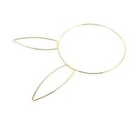 Bunny Head Iron Wreath, Easter Bunny Wreaths for Front Door Decoration Rustic Metal Design for Festive Decorating Rabbit Head Iron Ring Home Decor Party Holiday Wall Window