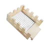 Bunny Hide - Bunny Hide Out | 8.86x6.5x3.54 Inches Cage Shelter Hide Out Nest | 320g Decorative Activity Wooden Habitat For Sleeping Hiding Bunny Hamster Chewing Resting Playing Chinchilla