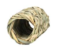 Bunny Hide Tunnel - Rabbits Natural Grass Tunnel Toy, Handwoven Small Pet House | Chewable Hideaway Habitat, Cozy Play Tube for Hamster Guinea Pig Bunny, Interactive Cage Bedding and Enclosure Use
