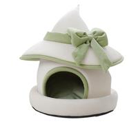 BUNNY Hideaway Cute Winter Rabbit House Hat Shape Soft Removable Pet Bed Cozy Nest for Small Animal, Warm Fur Sleeping Place | Pour La Ma
