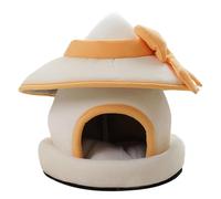Bunny House - Cute Warm Hat-Style Pet Shelter | Detachable Small Animal Cage for Chinchilla, Hamster, Guinea Pig, Ferret, Hedgehog, Kitten, Chicken, and Other Small Pets’ Home Comfort