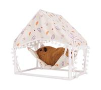 Bunny Houses and Hideouts,Printed Patterns Hamster Hiding Place Hamster Tent - Lightweight Hamster Habitat Hamster Shelter House for Small Animals