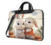 Bunny Hug Laptop Bag Shockproof Computer Carrying Case with Shoulder Strap Messenger Shoulder Bag Briefcase 13 inch