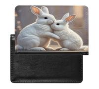 Bunny Hug Passport Holder Passport Cover Protector Essentials with Credit Card Slots for Women Men
