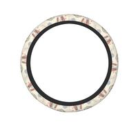 Bunny Hug Steering Wheel Cover Women Men Microfiber Stretch Car Steering Wheel Covers Anti-Slip Auto Steering Wheel Protector Universal 15 Inch for Car Interior Accessories