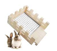 Bunny Hut, Cage Shelter Hide Out Nest, Activity Decorative Wooden Habitat for Chewing Hiding Bunny Playing Resting Chinchilla Sleeping Hamster