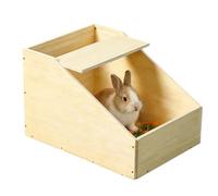 Bunny Hut - Wooden RabbiIt Hutch, Small Animal Enclosure