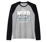 Bunny I'm A Nerd Get Over It Nerdy Geek Rabbit Reading Gamer Raglan Baseball Tee