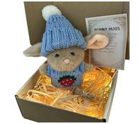 Bunny In A Tin, Easter Gifts, Handmade Mini Easter Bunny Pocket Hug Box, Cute Easters Gift With Led Ligtht, Mini Bunnys Hugs In Box, Emotional Support Soft Rabbit Plush With Card