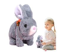 Bunny Interactive Plush Toy - Rabbit plushi, Soft Toy, Animated Animal With Twitching Ears | Entertaining Gadget For Children rolplay Learning Encouraging Play Interaction Improving Motor Skills