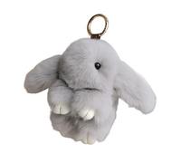Bunny Keychain Plush | Plush Rabbit Keyring Accessory Decor | Bunny Handbag Charm - for Kids Adults Travel Commuting Birthday Backpack Bag Purse