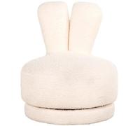 Bunny Kids White Fabric Accent Chair
