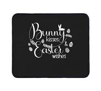 Bunny Kisses and Easter Wishes Mouse Pad Computer Mouse Mat Desk Accessories 11.8" x 9.8" Color:Bunny Kisses and Easter Wishes