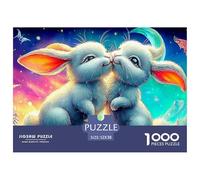 Bunny KissOverwhelming 1000-Piece Jigsaw Puzzles for Adults A Crusade Through Impossible, Hard, And Difficult Challenging Puzzle Games - The Most Prestigious Gift for Adult And Teenage Conquerors Age