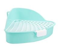 Bunny Litter Box and Easy to Clean Plastic Construction Triangle Shaped with Detachable Design for Small Animals and Guinea Pigs Suitable for Corner Placement in Daily Life