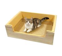 Bunny Litter Box | Stainless Steel Grids Low Entry Detachable | Bunny Potty Box | For Gerbil Ferret Chinchilla Hedgehog Mice Squirrel, Home Pet Shop Travel Business Holiday Birthday Party Offices Room