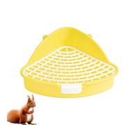 Bunny Litter Tray Reusable Removable Litter Pan Pet Corner Toilet | High Guard Rail for Small Pets, Bunnies, Bunnies, Cats