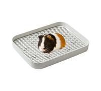 Bunny Litter Tray, Sturdy Bunny Potty Box, Square Bunnys Potty Trainer Box, Bunnys Toilet, Cat Litter Tray, Portable Easy Clean Pet Pan Toilet For Guinea Pigs, Hamster, Chinchilla, Ferret