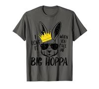 Bunny Love It When You Call Me Big Hoppa Easter Rabbit Kids T-Shirt