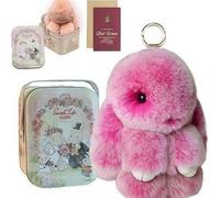 Bunny Lulu Keychain,Fluffy Bunny Trinket Key Chain Charm Car Key Pendant For Cute Fluffy Bunny Keychain Fluffy Pompon Bunny Doll Pendant