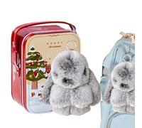Bunny-Lulu Keyring In A Tin,15cm Rabbit Pendant Keychain With Box,Soft Rabbit Keyring Charm,Cute Bunny Rabbits Keychain Charm Ornament For Backpack,Purse,Handbags, Car,Keys
