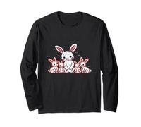Bunny Mama with Baby Bunnies Long Sleeve T-Shirt
