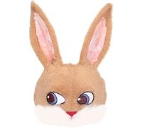Bunny-Mask Animal Half Face Rabbit-Mask Cat-Mask Costume Photo Prop For Halloween Carnival Masquerad Party