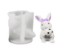 Bunny Mold - 3D Plaster Ornaments Craft | Bunny Hold Easter Egg Candle Soap Molds - for Holiday Wedding Party Table Room Home Dinner