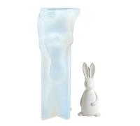 Bunny Molds - Aromatherapy Candle Making Template, Cake Decorations Party Supplies Baking Tools Easter Silicone Molds | for Spring Holiday Party Birthday Bookshelf Dinner Table Celebration Resin Wax