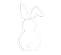 Bunny Neon Lights Easter Bunny LED Table Decoration | Creative Spring Light Panel | Holiday Night Lamp for Bedroom, Tail Design Display Powered by BA