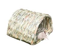 Bunny Nest - Bunny Grass Hiideout | 9.05x7.48x6.69inch Hamster Grass Tunnel | Hamster Reed Sleeping | Animal House Hay | Handmade Woven Chew Toy Pet Supplies For Hedgehogs Small Animals