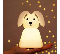 Bunny Night Light Children, 7 Colour Changing LED Portable Touch Baby Lamp, USB Rechargeable Silicone Animal Rabbit Night Light for Children Nursery Toddler Girls Birthday Gift Room Decor (Bunny)