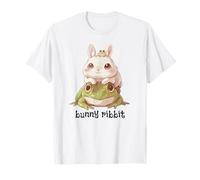 Bunny On A Frog Rabbit Mom Cute Pastel Anime Kawaii T-Shirt
