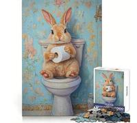 Bunny on The Throne Jigsaw Puzzles for Adults 1000 Focus Enhance Light Enjoyment Smooth Cut Perfect Present (38x52cm)
