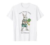 Bunny Pickleball Player Easter This Bunny Owns The Kitchen T-Shirt