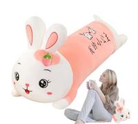 Bunny Pillow - Adorable Long Plush rabbtt Bed Cushion Toy | 27.56 Inch Soft Huggable Animal Doll Pillow, Valentine Gift Idea, Cozy Decorative Throw for Couch Room officc Lounge Use