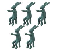 Bunny Plant Prop, Non Slip 5 Piece Vase Buddy Set, Decorative Vase Mount Propagation Friends, Ceramic Plant Holder for Bonsai, Indoor Houseplants Display, Window Sill Balcony Dining Table Bedroom Use