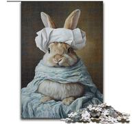 Bunny Playing with Toilet Paper 1000 Piece Jigsaw Puzzle for Adults Teens, Challenging Game Gifts for Is Ideal As A Gift for The Whole Family (50x75cm)