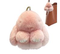 Bunny Plush Pendant - Cute Keychain Charm, Soft Animal Accessory, Decorative Bag Plush | Portable Toy for Tote Bag, Phone, Purse, Backpack, Travel, School, Daily Use, Fashion Accessory Additive