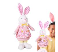 Bunny plush, rabbit plush | Easter standing rabbit plush animal, 40 cm/15.7 inches, cute animals, spring table decorations, rabbits statue decor for home