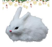 Bunny Plush Toys - Realistic Plush Rabbit Tabletop Model | Stuffed Animal Bunny Doll, Collectible Home Decoration for Kid Teens Adults Women Men