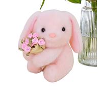 Bunny Plush Toys,Soft Cute Stuffed Rabbit Doll,Valentine's Day Plush Bunny Throw Pillow | for Living Room Bedroom Study Nursery Shelf Girlfriend Wife Friend Sister Daughter
