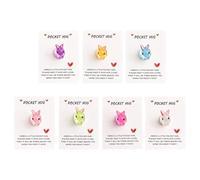Bunny Pocket Hug,A Little Pocket Hug Rabbits with Pocket Hug Card,Positive Pocket Hug Bunny,Emotional Support Positiv Easter