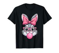 Bunny Rabbit Blowing Bubble Gum Easter Girls Womens Kids T-Shirt